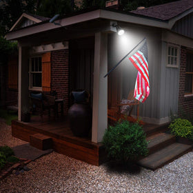 MEIHONG solar flag light waterproof ABS housing for outdoor use