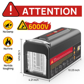 Meilen electric rat trap side view shows discreet placement in rooms.