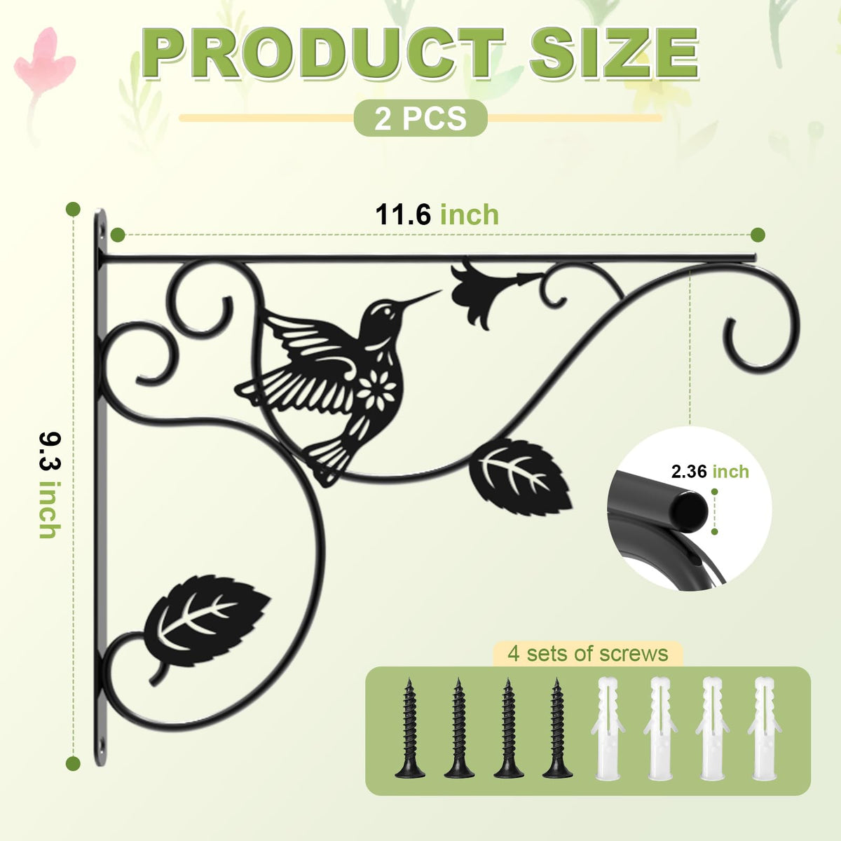 MEILIDY hanging-bracket decorative pattern adds charm to porches and balconies.