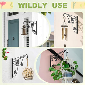 MEILIDY sturdy iron hanger keeps plants stable without bending.