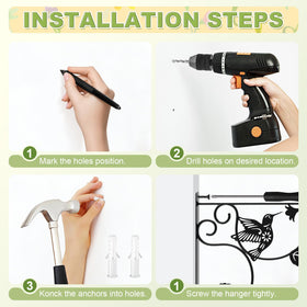 MEILIDY outdoor indoor-ready bracket suits garden, patio, and fence displays.
