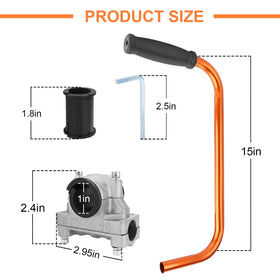 MEILLYOCEAN 15-inch extension handle extending reach for edging along fences.