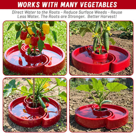 Meimaao weed barrier tray helps keep a cleaner growing area while watering.