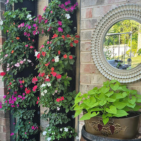 MEIWO vertical planter decorates patios and fences with greenery.
