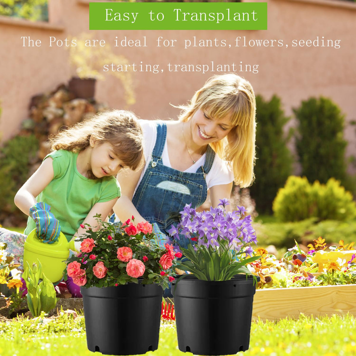 MEJENYY 3-gallon pot indoor outdoor use for flowers or herbs