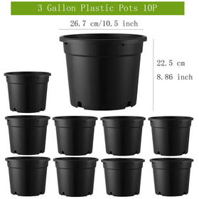 MEJENYY 3-gallon pot side view highlights sturdy, lightweight plastic