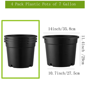 MEJENYY 7 gallon pot side view highlighting thickened walls for durability.
