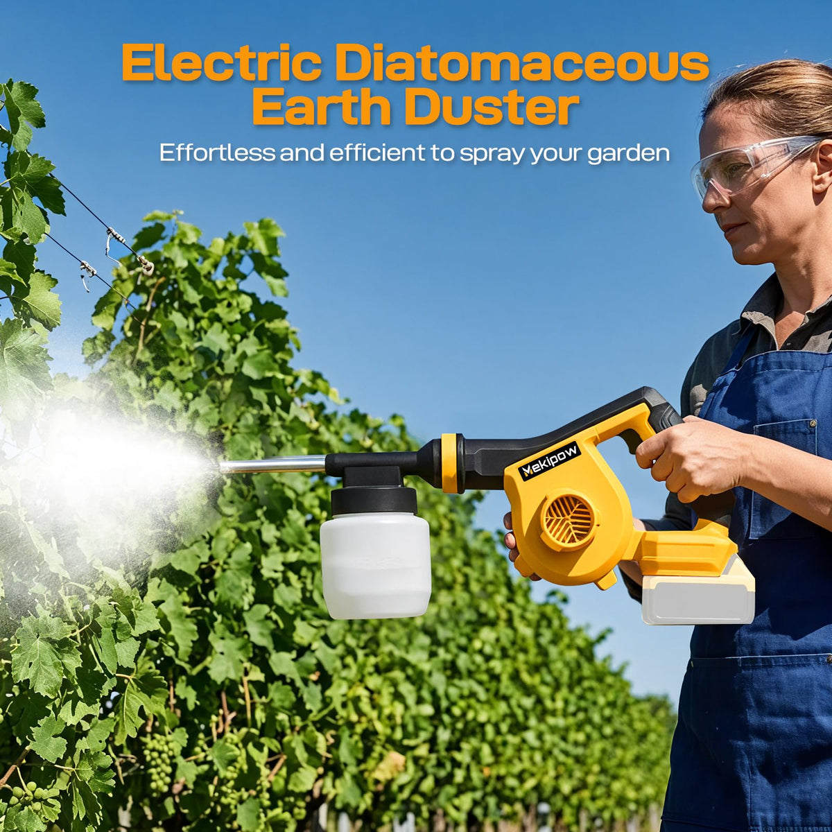 MekiPow electric duster variable speed trigger for precise control