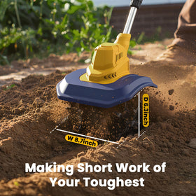 MekiPow tiller safety switch design for controlled starts and safe gardening.