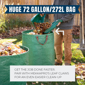 Waterproof polypropylene fabric protects contents inside MEKKAPRO Big Gulp bags.