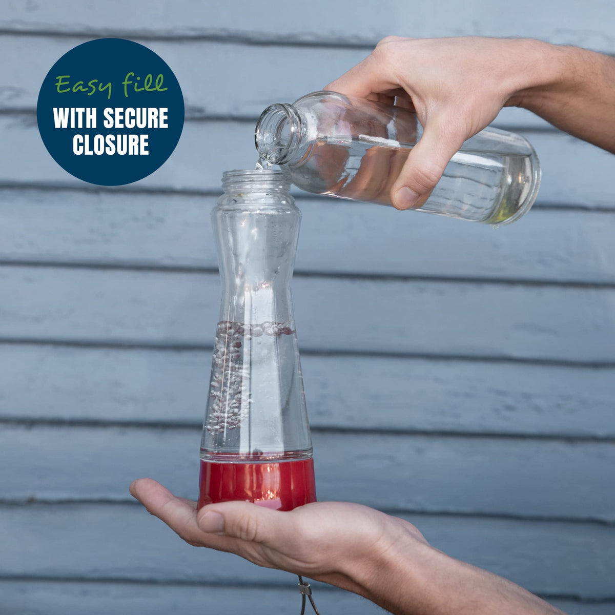 MEKKAPRO hummingbird feeder, red glass, five-port design for multiple birds.
