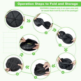 MEKOLIFE collapsible drying rack assembled for indoor or outdoor use