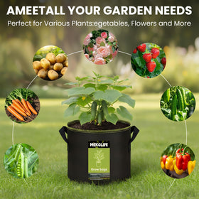 MEKOLIFE 6-pack setup fits limited spaces without sacrificing drainage and airflow.