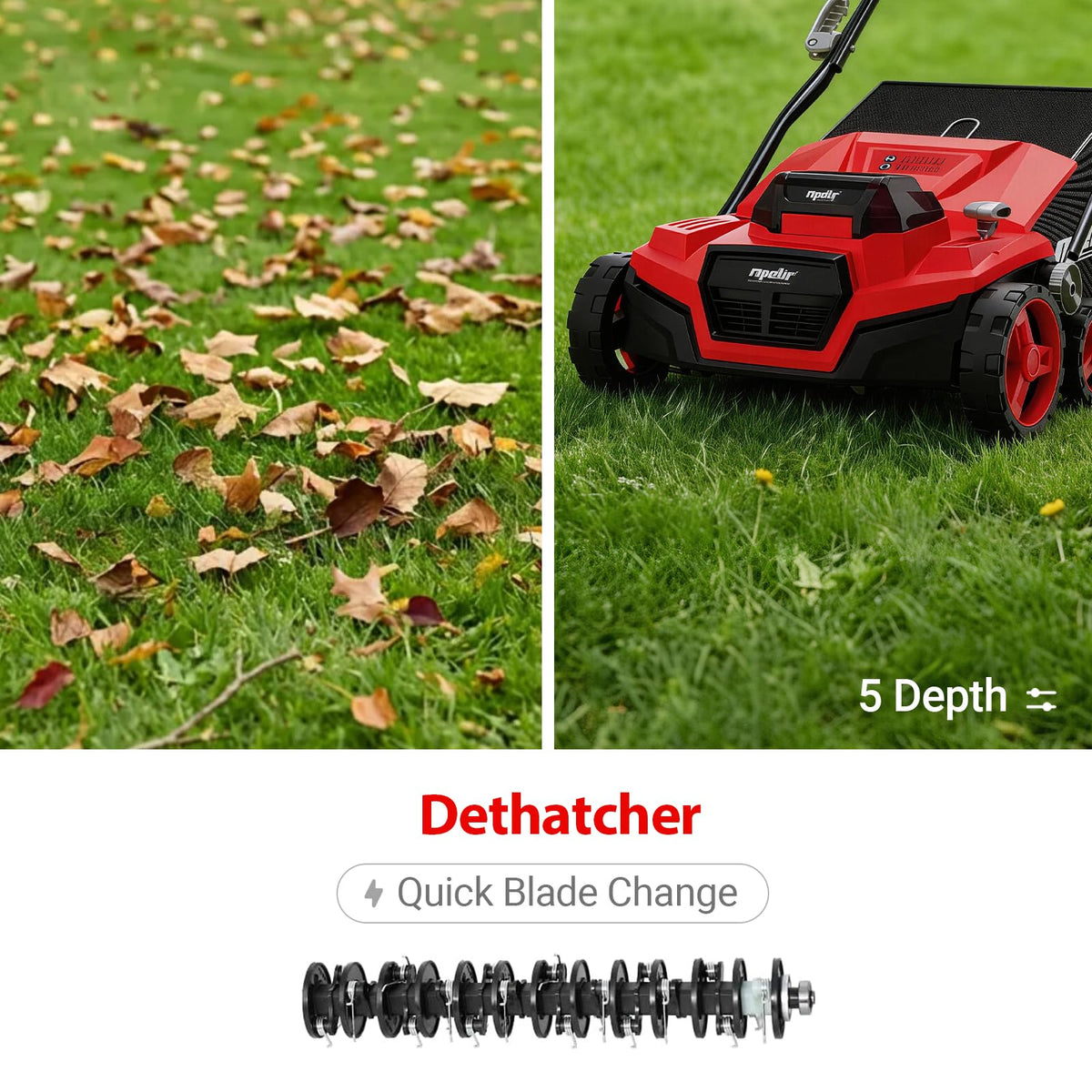 Mellif ergonomic handles provide comfortable, customizable height.