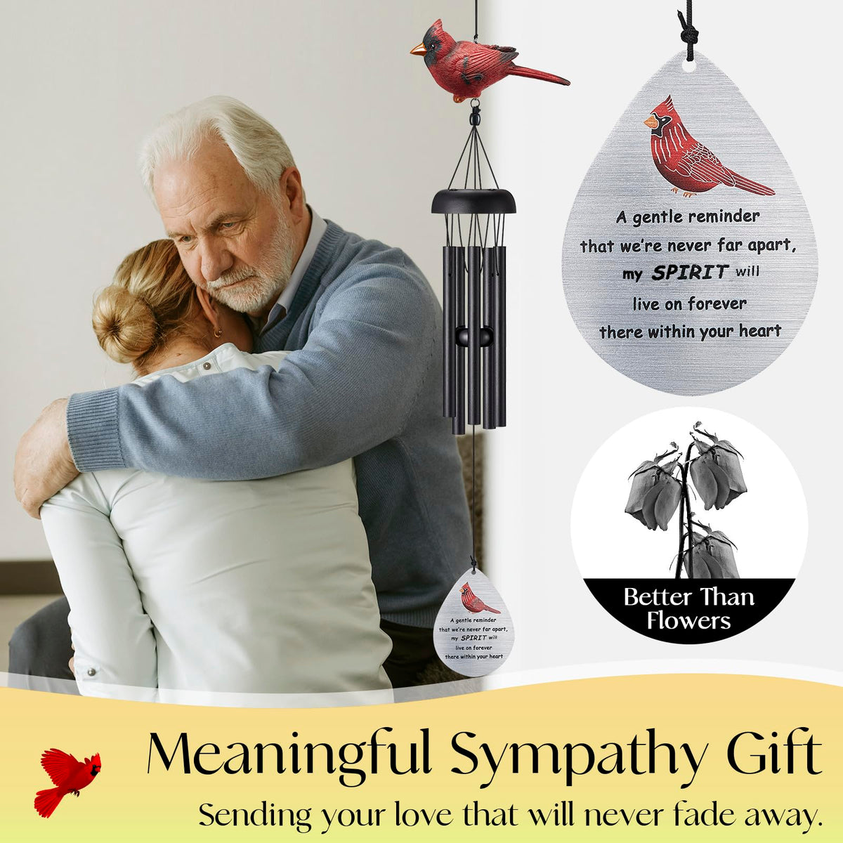 Melmlond aluminum tubes ensure durable, weather-resistant memorial.