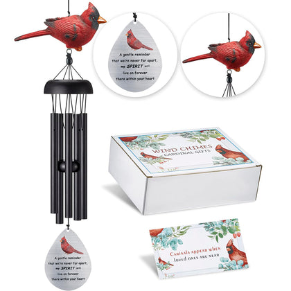 Melmlond cardinal wind chimes for outdoor display create lasting memorial ambiance.