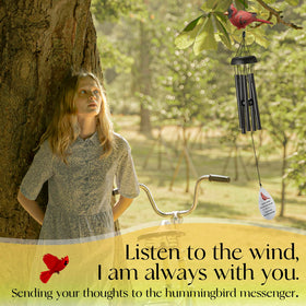 Precisely tuned Melmlond wind chimes offer calming chimes with the wind.