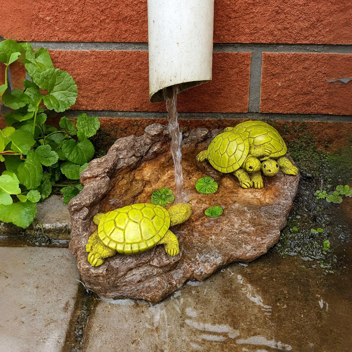 Melnixia turtle leaf guard enhances gutter protection with whimsy.