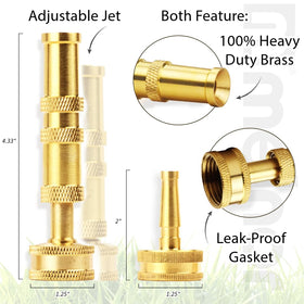 melnor 65043-amz adjustable spray pattern nozzle for gentle mist and targeted watering.