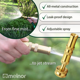 melnor 65043-amz nozzle bundle with three o-rings for leak-free connection.