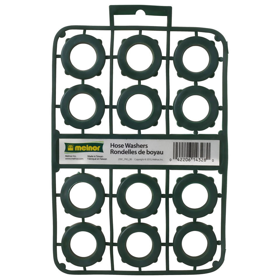 Melnor Hose Washers pack offering a durable, leak-proof seal for garden hose connections.
