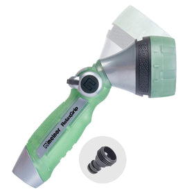 Melnor RelaxGrip nozzle with QuickConnect for fast, hassle-free setup.