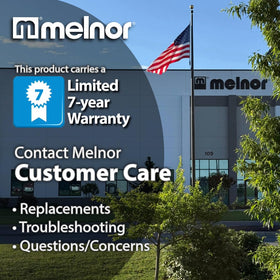 Melnor Sprout 7-year warranty signals durability and long-term use.