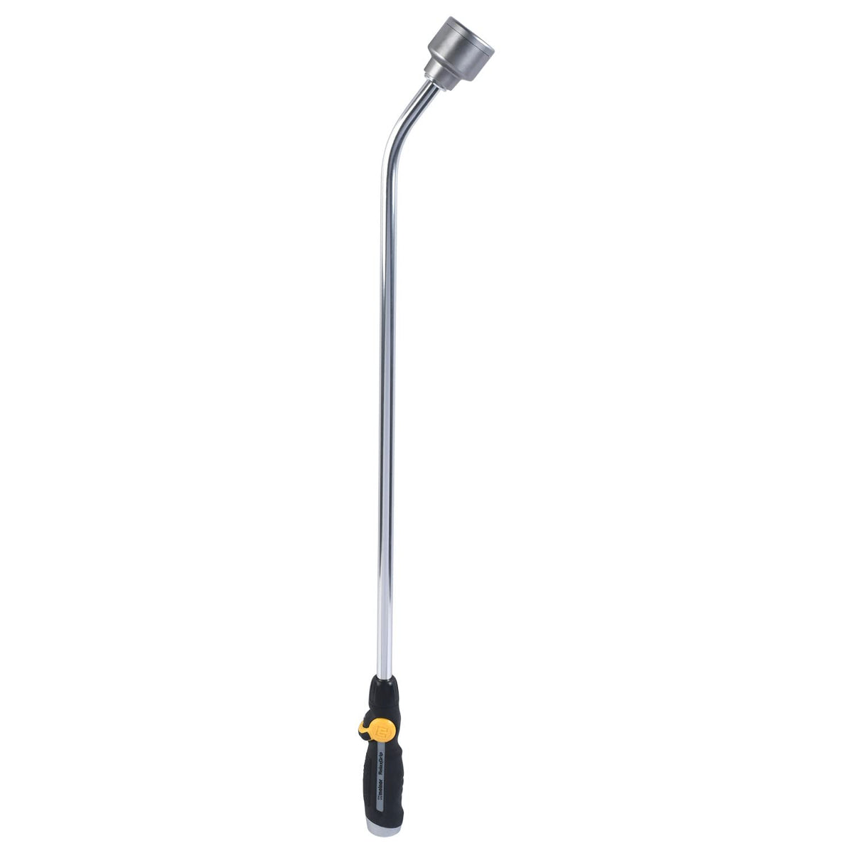 Melnor thumb control allows easy flow adjustment on the wand.