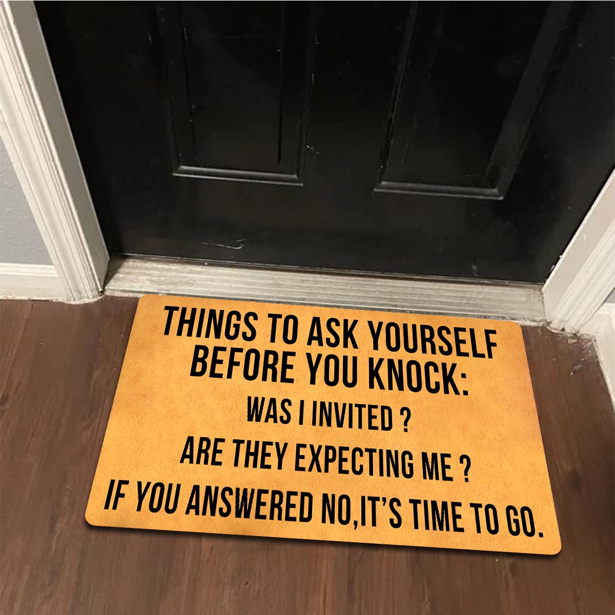 MELODADDY 30 inch front-door mat, durable and skid-resistant for busy entrances