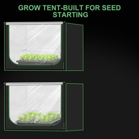 MelonFarm grow tent 2100D canvas adds durability and odor containment.