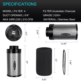 Built-in adjustable-speed fan allows customizable airflow for different setups.