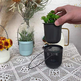 Melphoe mini planter made of sturdy PP for long-lasting indoor use