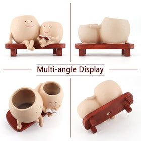 Meltset M office desk succulent planter for quick greenery touch.