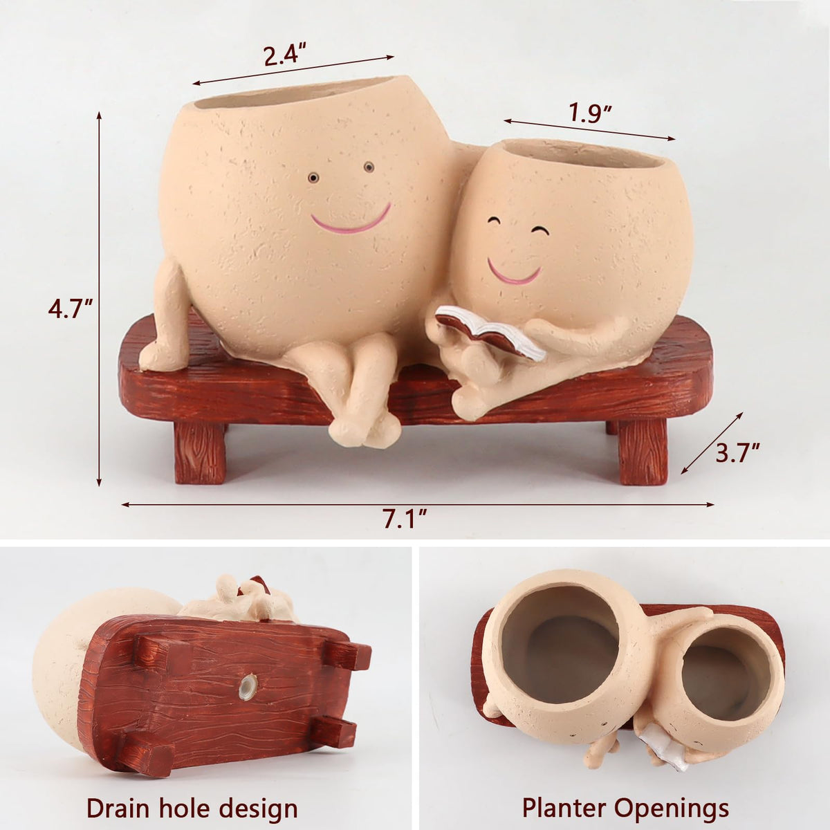 Meltset M premium resin face planter resists cracking and fading.