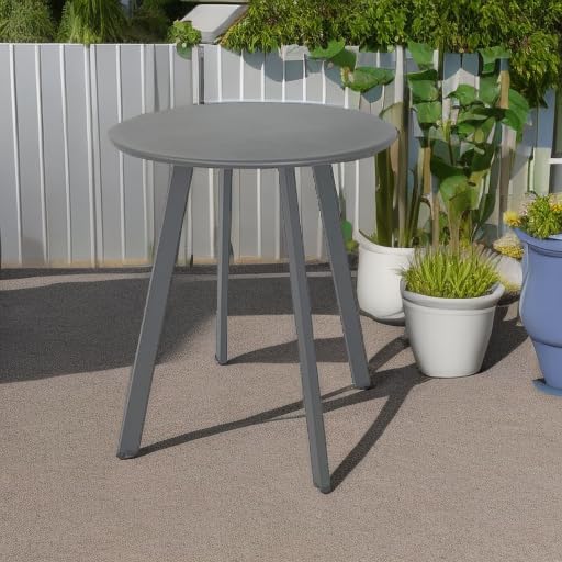 Meluvici indoor-outdoor side table blends sleek design with easy cleaning