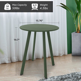 Meluvici Outdoor Table compact-diameter-15-75-inches—fits small spaces.