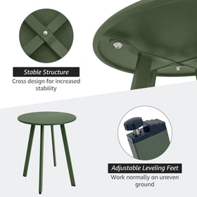 Meluvici Outdoor Table weatherproof-finish—resists rain and sun for year-round use.