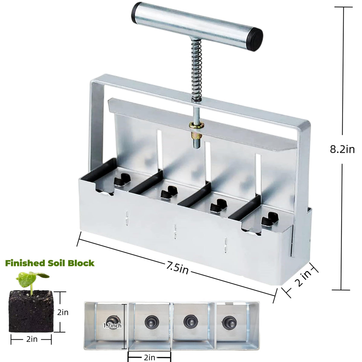 MELVTATA top holes enable precise seed placement during sowing