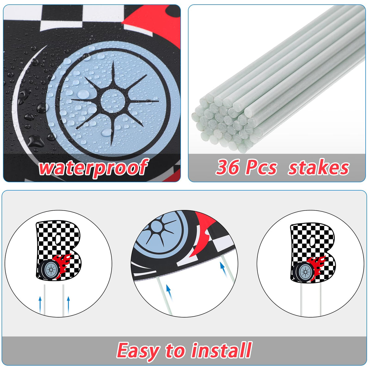 Memorywuu 16 inch letter signs provide clear visibility