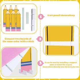Memorywuu back-to-school photo prop pencil sign creates memorable classroom moments.