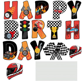Memorywuu checkered flags yard decor adds race-day flair