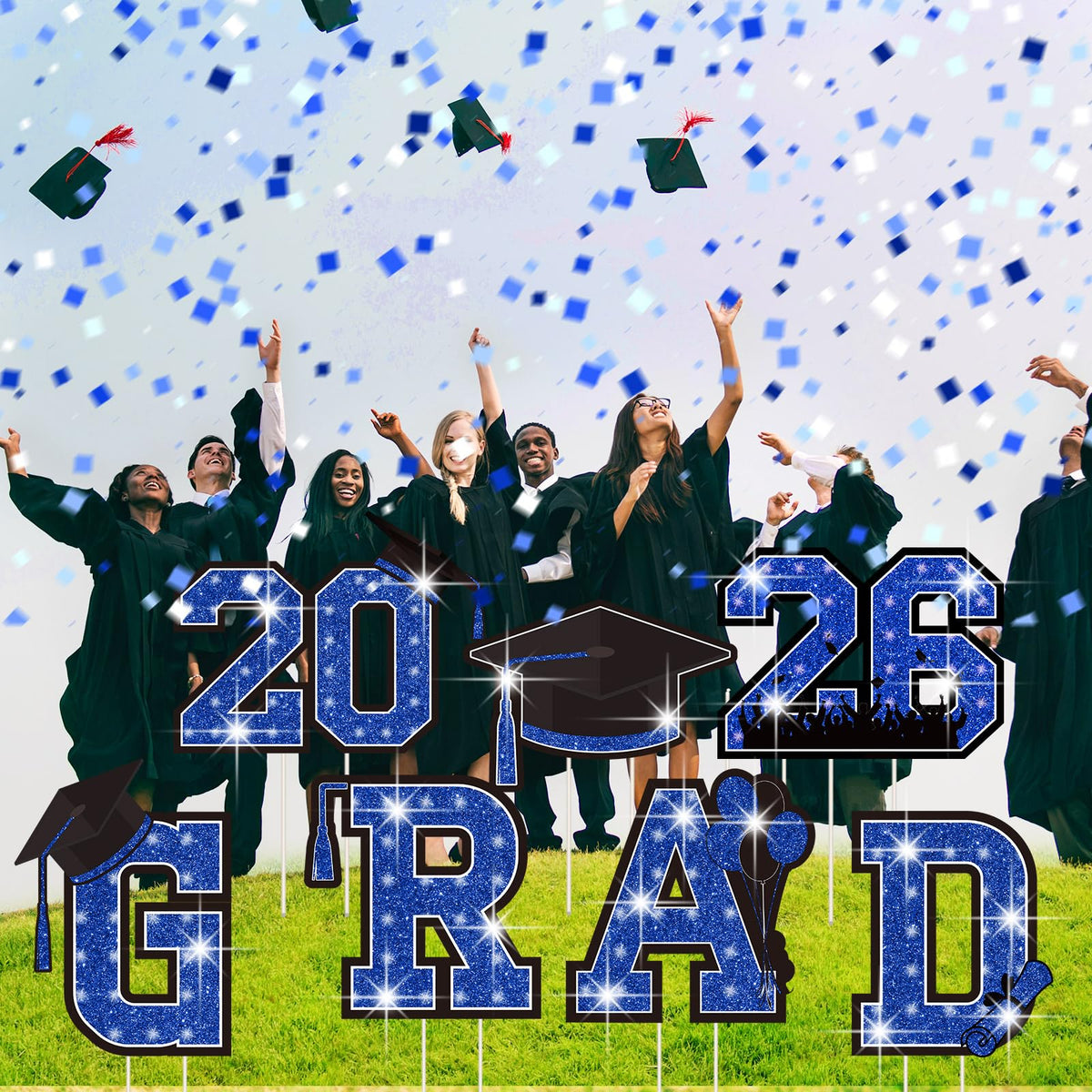 Memorywuu class of 2026 yard decor ideal for photo backdrops.