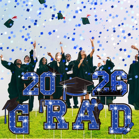 Memorywuu class of 2026 yard decor ideal for photo backdrops.