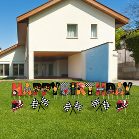 Memorywuu colorful lawn setup brightens an outdoor birthday gathering