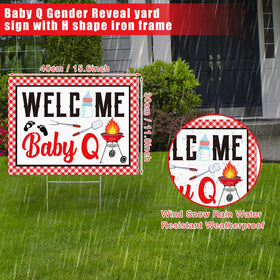 Memorywuu H-bracket supports stable yard sign through wind and rain