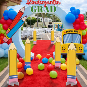 Memorywuu kindergarten pencil pattern illustration adds a playful back-to-school vibe to classrooms.