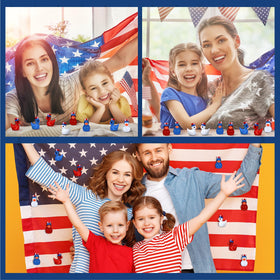 Memorywuu memorial day ducks for outdoor display on garden borders or shelves.