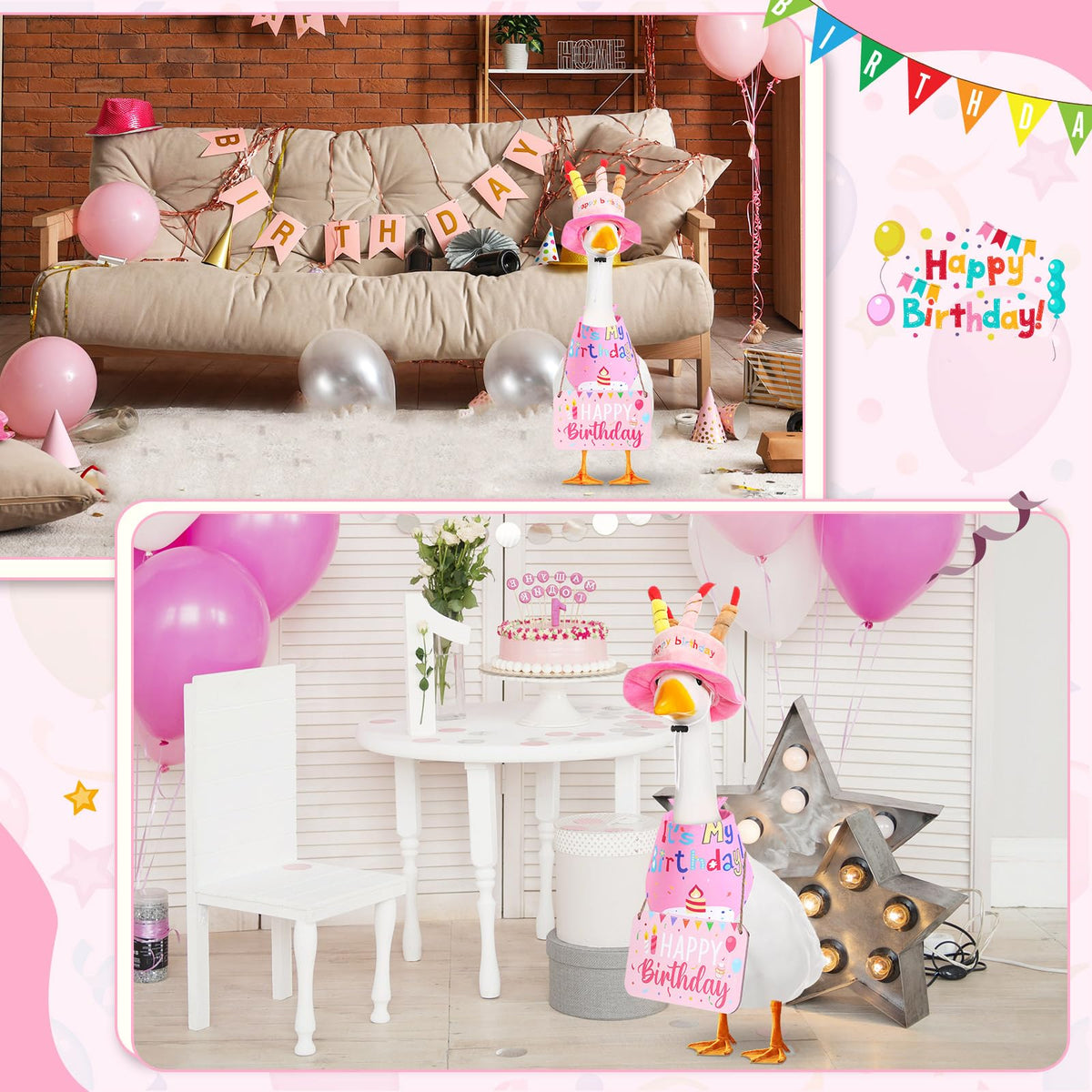 Memorywuu pink decor enhances patio living room or office spaces