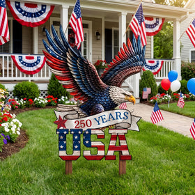 Memorywuu patriotic decor suitable for home, garden, and yard celebrations.