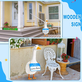 Memorywuu porch garden decor sign enhances curb appeal with playful signage.